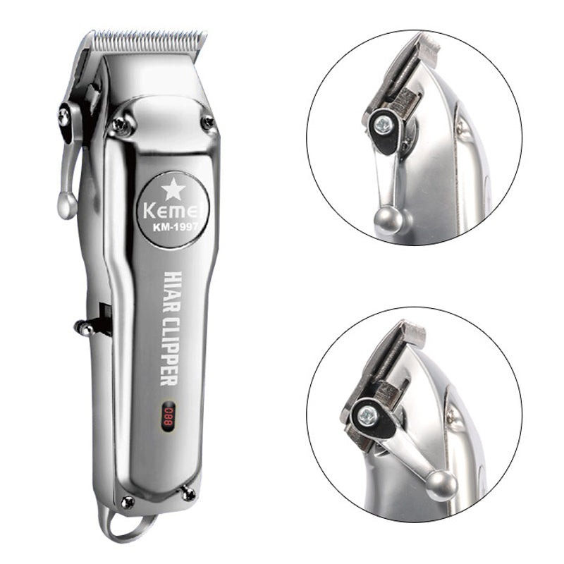KEMEI KM-1996 Hair Clipper Electric Hair Trimmer Haircut Kit EU Plug USB Rechargeable Dual Use KEMEI KM-1996 Hair Clipper Electric Hair Trimmer Haircut Kit EU Plug USB Rechargeable Dual Use